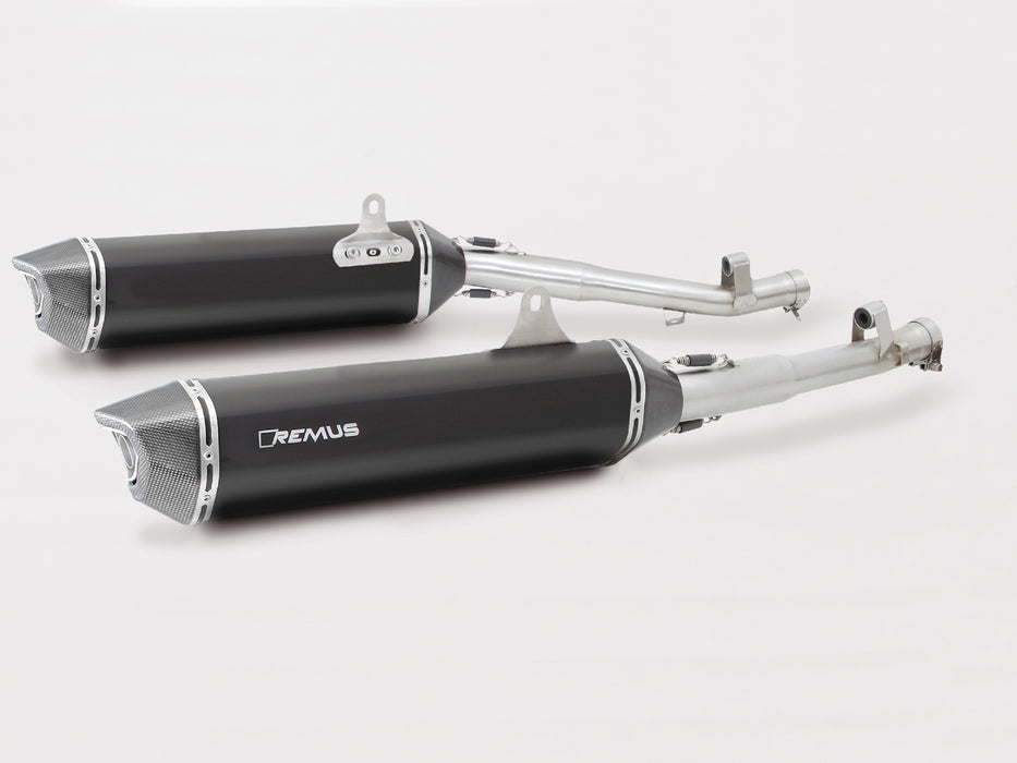 Remus 2021+ BMW K1600 GT Black Hawk Left Muffler - Stainless Steel