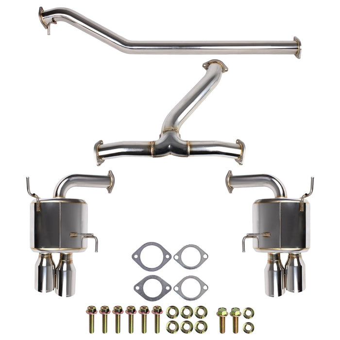 Remark 22+ Subaru WRX (VB) Sports Touring Spec - 4in. SS Quad Tips (Non-Resonated)