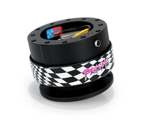 NRG Quick Release Gen 2.0 - Black Body/ Black Checkered Ring