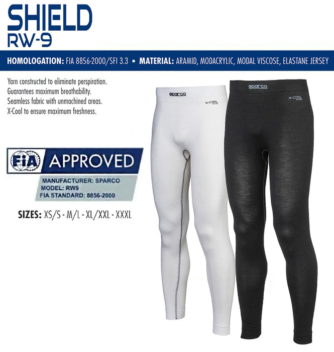 Sparco Underpant RW9 M/L Wht