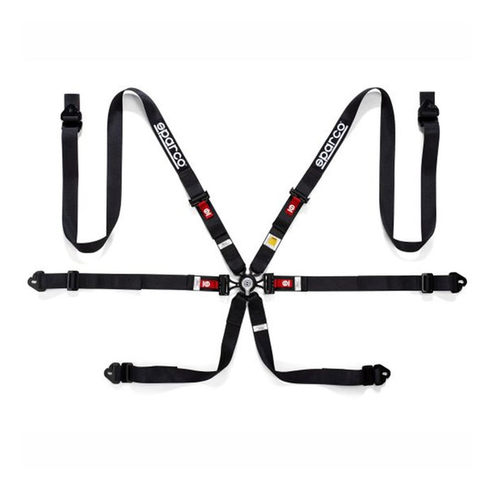 Sparco Belt H-2 PD 6-Point 2in Harness - Black