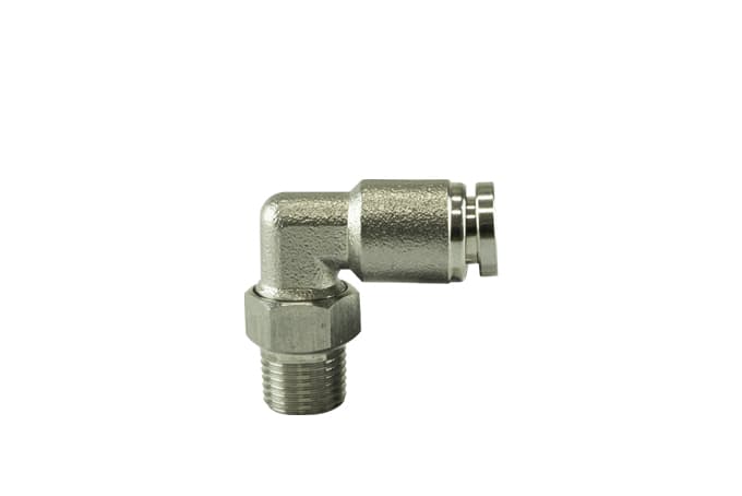 Turbosmart 6mm / 1/4in Hose End to 1/8 NPT Male Straight - Black