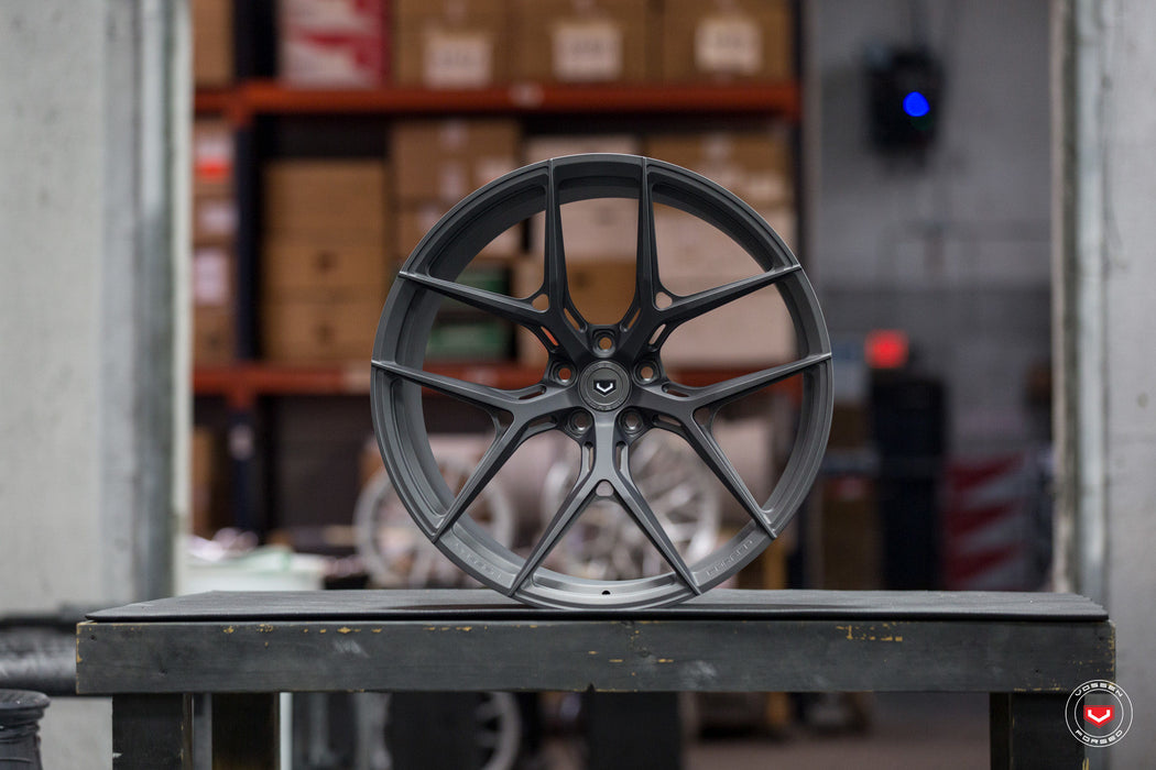 Vossen Forged Series S21-01 Front (20X9 +34) Rear (21x12 +36) Audi R8 Marbled - Midnight Smoke