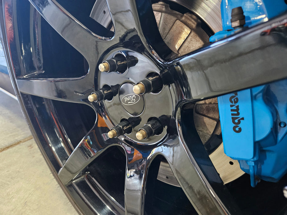 Wheel Mate Monster Open End Lug Nut Set of 20 - Blue 14x1.50