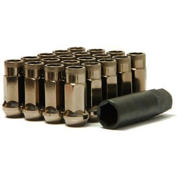 Wheel Mate Muteki SR48 Open End Lug Nuts - Titanium 12x1.50 48mm