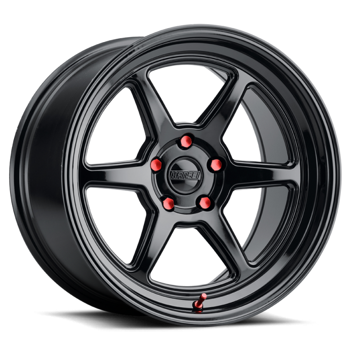 Kansei K14B Roku 18x9.5in / BLANK BP / 22mm Offset / 66.56mm Bore - Gloss Black
