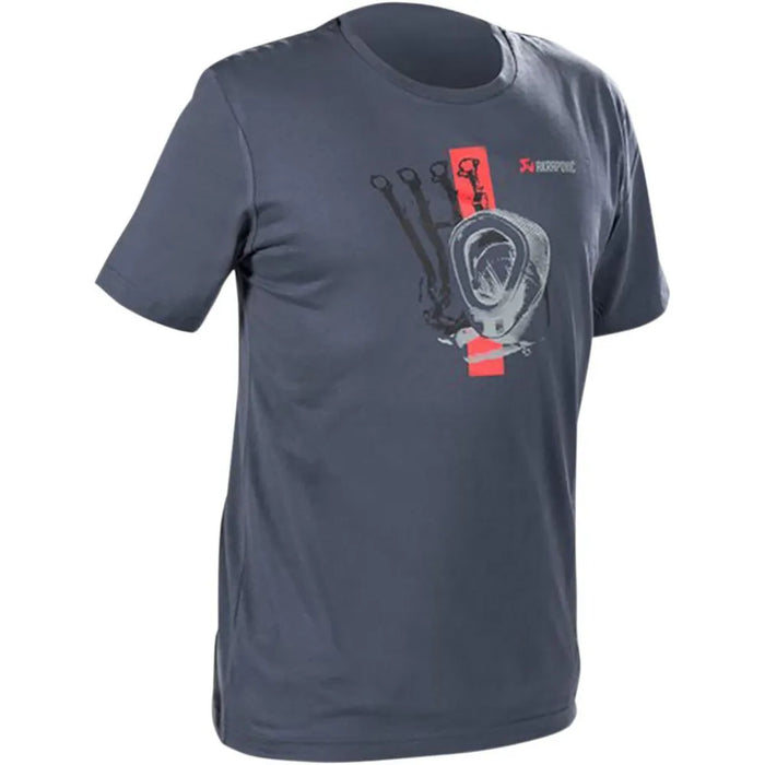 Akrapovic Lifestyle T-shirt Mesh Womens Blue-Grey - Medium