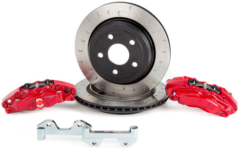 Alcon 2007+ Jeep JK/JL 330x22mm Rotors 4-Piston Rear Right Caliper (For Kit BKR5059D12) - Red