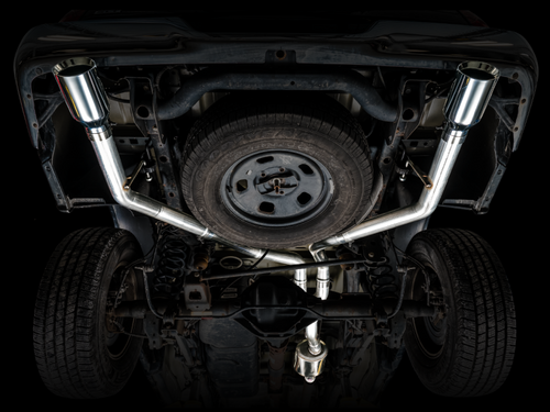 AWE Tuning 2025+ RAM 1500 RHO 3.0 I6 TT 0FG Dual Rear Exit Catback Exhaust - Chrome Silver Tips