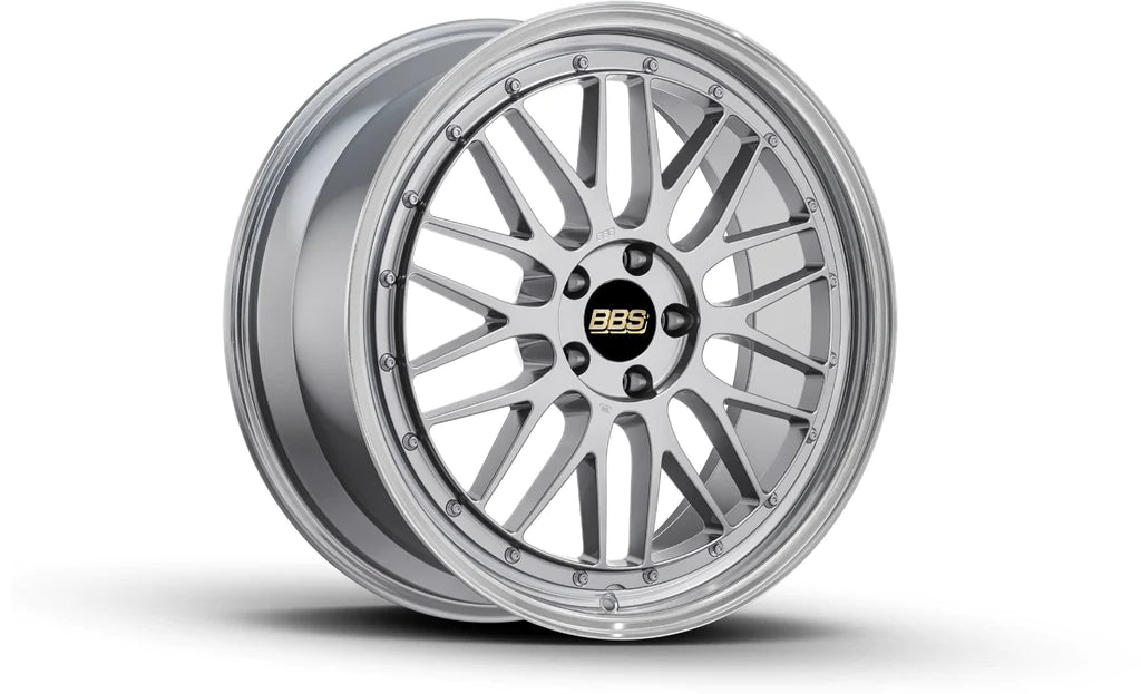 BBS LM 18x8 5x112 ET45 Diamond Black Center / Diamond Cut Lip Wheel -82mm PFS/Clip Required
