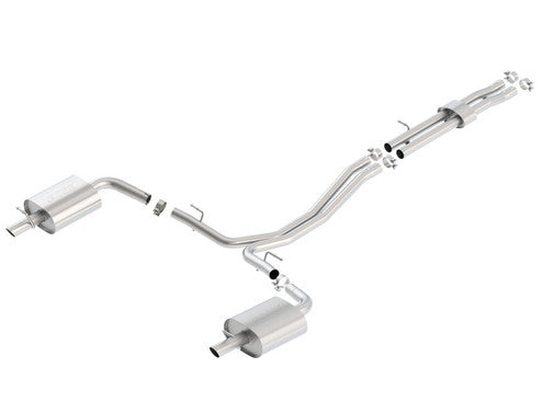 Borla 16-24 Infinity Q50 (Auto V6) ATAK Cat Back - 4.5in Black Chrome Tip