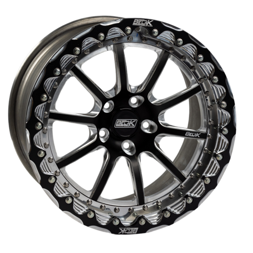 Belak 15x7 / Honda AWD Rear / 4x100 BP / Series Twisted Wheel - Single Beadlock
