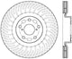 StopTech 12-15 Lexus IS350 Cross Drilled Right Front Rotor