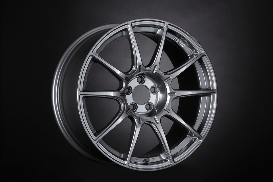 SSR GTX01 17x7 4x100 42mm Offset Dark Silver Wheel