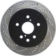 StopTech Power Slot 06-11 Lexus GS Series / 06-12 IS350 Rear Right Drilled & Slotted Rotor