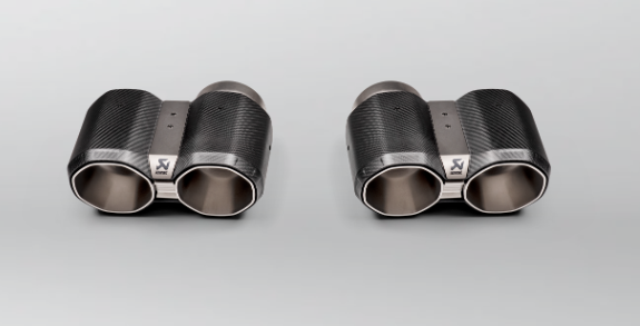Akrapovic 18-21 BMW M2 Competition Left Side Tail Pipe Set - Carbon
