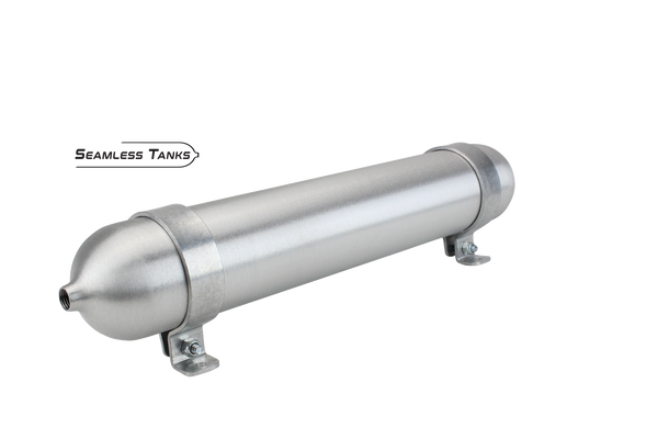 Universal Air Seamless Air Tank 2.875" x 18" (.314 Gal) (2) 1/4" NPT Ports