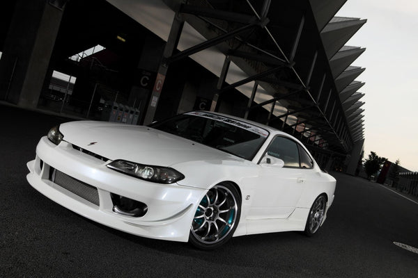 Ridge Widebody Kit (Large Canards, Fender Vents) for 1999-2002 Nissan S15 Silvia