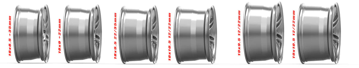 Kansei K17G Seven 18x10.5in / 5x114.3 BP / 12mm Offset / 73.1mm Bore - Gunmetal