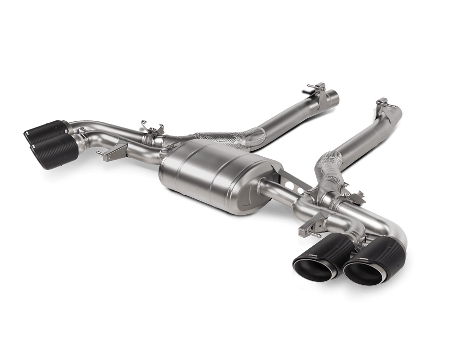 Akrapovic 2024+ BMW X5M / X6M (Face Lift) Slip-On Line (Titanium) w/Carbon Fiber Tips