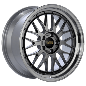 BBS LM 19x9 5x112 ET34 Diamond Black Center Diamond Cut Lip Wheel - 82mm PFS/Clip Required