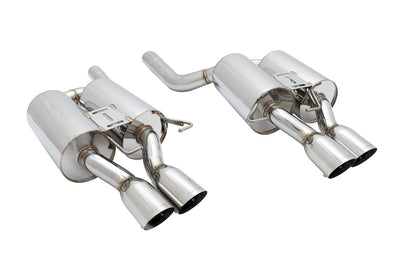 BMW E60 M5 '05-'10 - Supremo Exhaust - Stainless Rolled Tips - MR-ABE-BE60M5-R+L