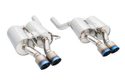 BMW E60 M5 '05-'10 Supremo Exhaust - Blue Titanium Tips - MR-ABE-BE60M5-BT-R+L