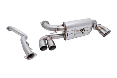 BMW E82 1M 2011+ - Supremo Exhaust System - Stainless Rolled Tips - MR-ABE-BE821M-SRT+M