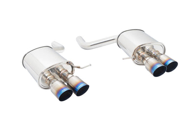 Supremo Exhaust System for BMW F10 2011+ (535i w/ M-Sport Bumper) - Blue Titanium Tips - MR-ABE-BF10V2-BT-RR+RL