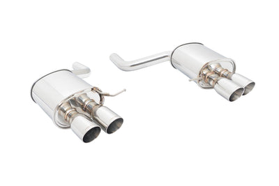 Supremo Exhaust System for BMW F10 2011+ (535i w/ M-Sport Bumper) - Stainless Rolled Tips - MR-ABE-BF10V2-SRT-RR+RL