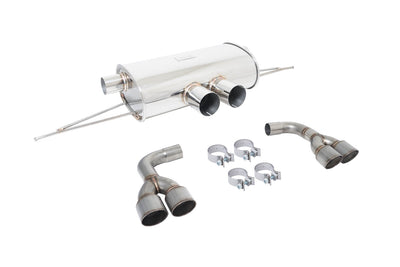 BMW X5M (F85) 2015+ / X6M (F16) 2014+ (Excludes Regular X5/X6) Supremo Exhaust - Raw Metal Tips - MR-ABE-BX5M15-RM