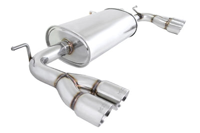 Hyundai Genesis Coupe 2009-2016 2.0L Turbo - Stainless Rolled Tips - Turbo Type - MR-ABE-HG09-SRT + MIDPIPE-HG0920T
