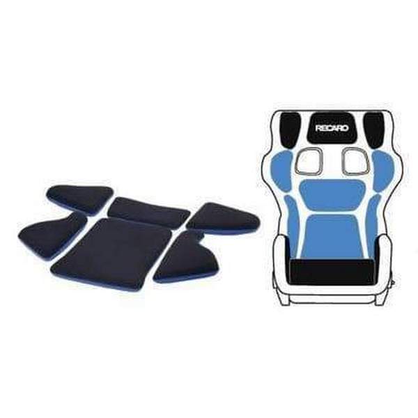 Recaro Pad-Kit S for P 1300 GT Bottom Part (Set of 6 w/o Seat Cushion) - Blue