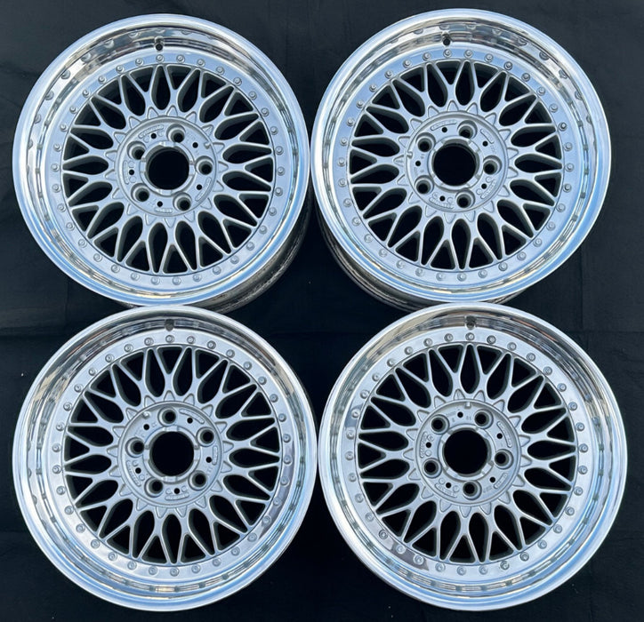BBS RE-V7 18x8.5 5x112 ET36 Diamond Silver Wheel -82mm PFS/Clip Required