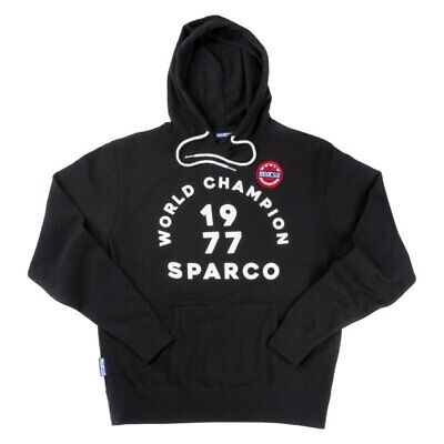 Sparco Sweatshirt Hooded 77 Black MED