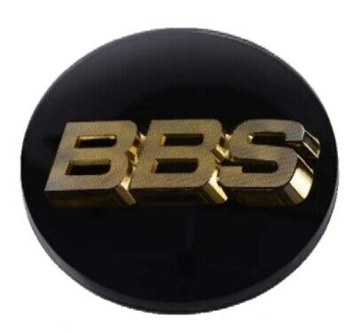 BBS Center Cap 70.6mm Black/White-Gold - 3D