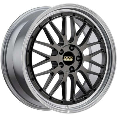BBS LM 19x8.5 5x114.3 ET38 Diamond Black Center / Diamond Cut Lip Wheel -82mm PFS/Clip Required