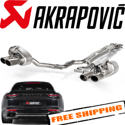 Akrapovic 17-23 Porsche Panamera Turbo S E-Hybrid Right Replacement Muffler (for S-PO/TI/9H)