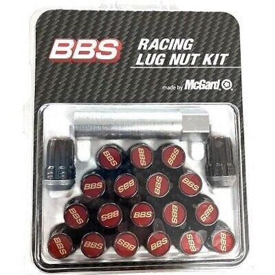 BBS McGard Lug Nut Set 12x1.5 Red/Black