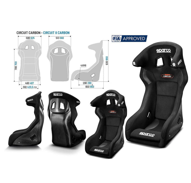 Sparco Seat Circuit II Carbon Blk