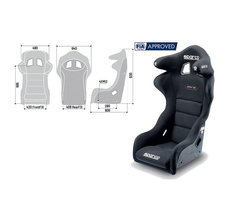 Sparco Seat Adv SC Black