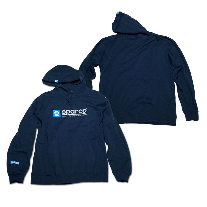 Sparco Sweatshirt Hooded WWW Navy SMALL