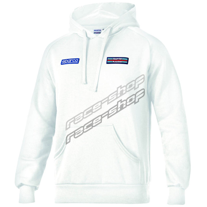 Sparco Hoodie Martini Stripes Large - White