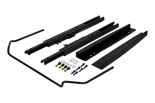 Kinetic 0.76.3NT outside lever flat no-tab seat slider kit