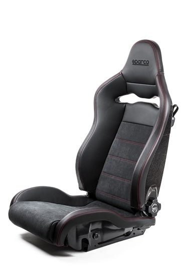 Sparco Seat SPX Special Edition Black/Red w/ Matte Carbon Shell - Right