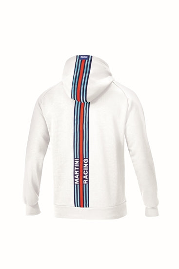 Sparco Hoodie Martini Stripes Large - White