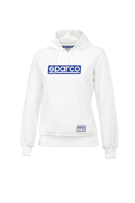 Sparco Sweatshirt Hooded WWW White LRG