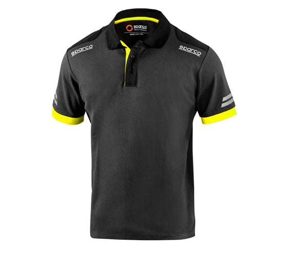 Sparco Tech Polo TW Grey/Yellow Small