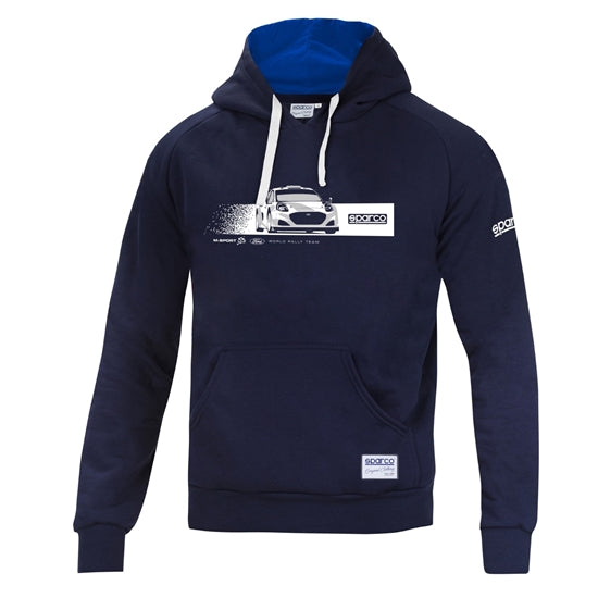 Sparco Sweatshirt Hooded 77 Black SMALL