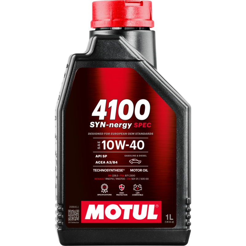 Motul 1L Engine Oil 4100 Syn-Nergy 10W40 -